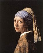 Jan Vermeer Girl with a Pearl Earring oil on canvas
